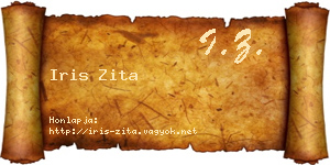 Iris Zita névjegykártya